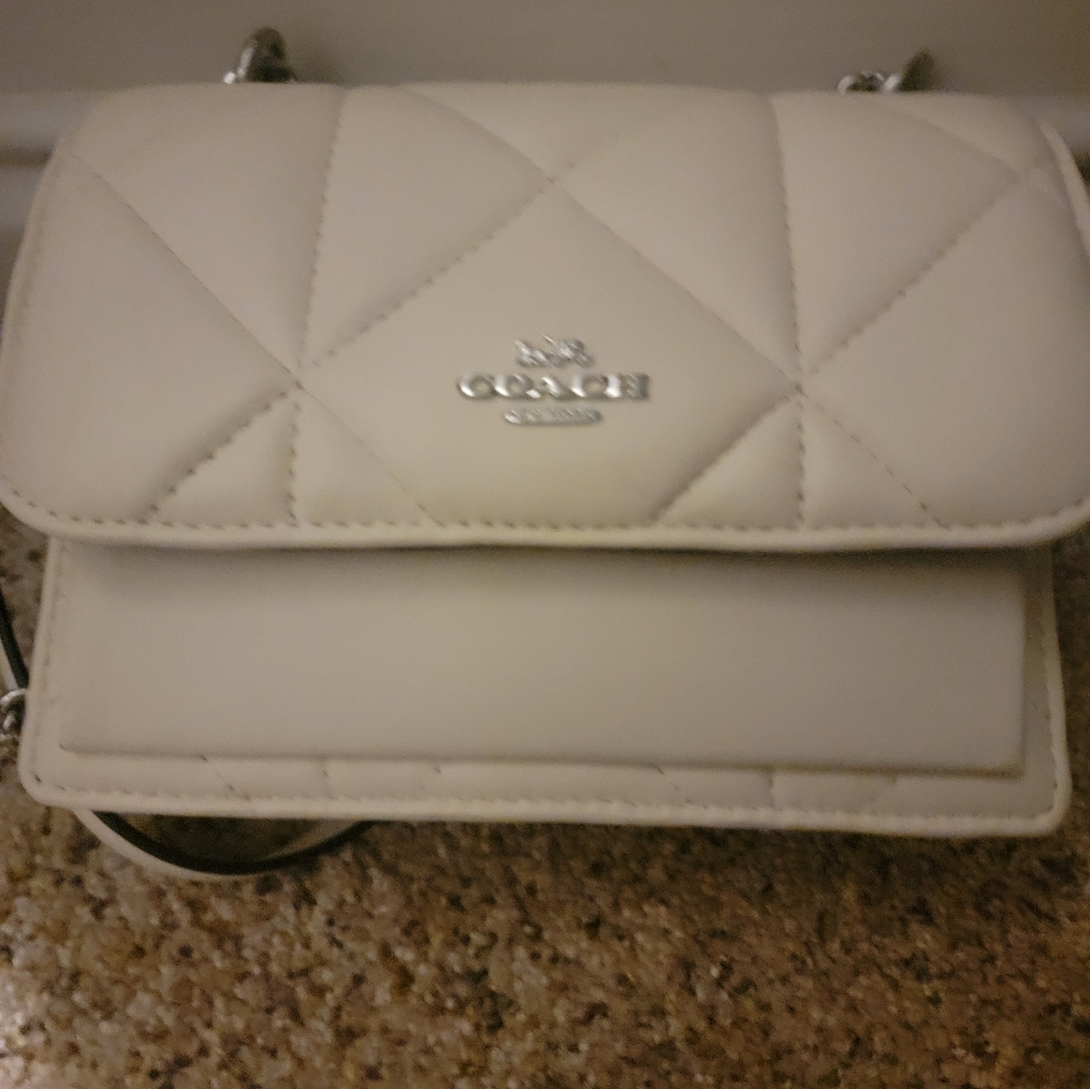Coach Klare Crossbody with Puffy Diamond Quilting in white/chalk